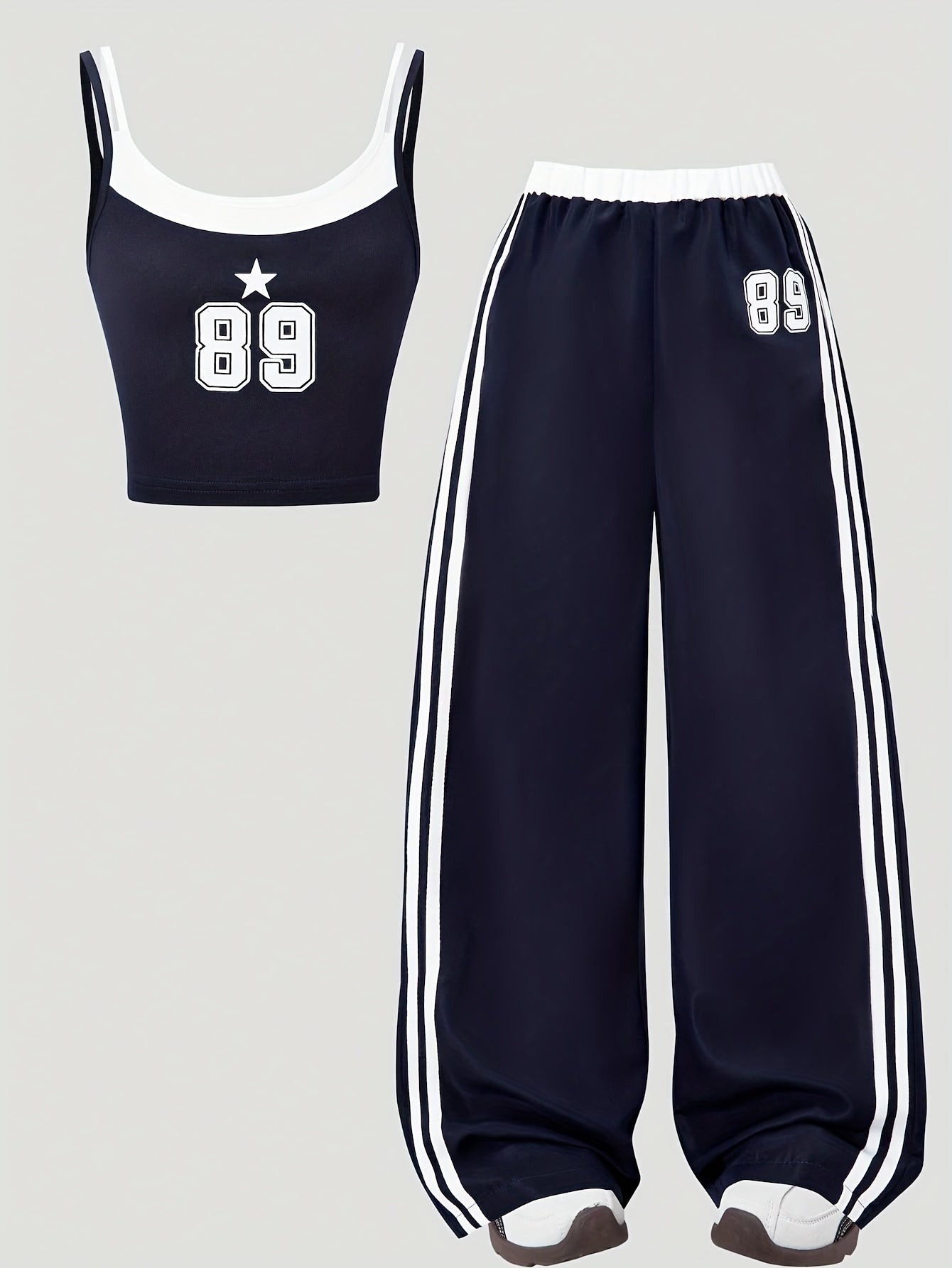 Directional Women'S Stylish Casual Tank Top And Pants Set (Includes Solely The Tank Top And Pants)