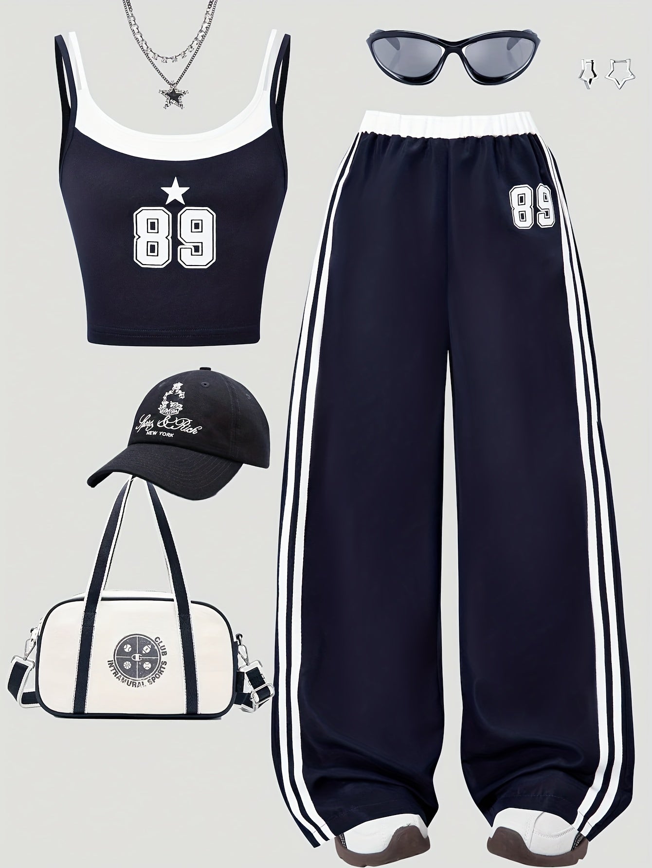 Directional Women'S Stylish Casual Tank Top And Pants Set (Includes Solely The Tank Top And Pants)