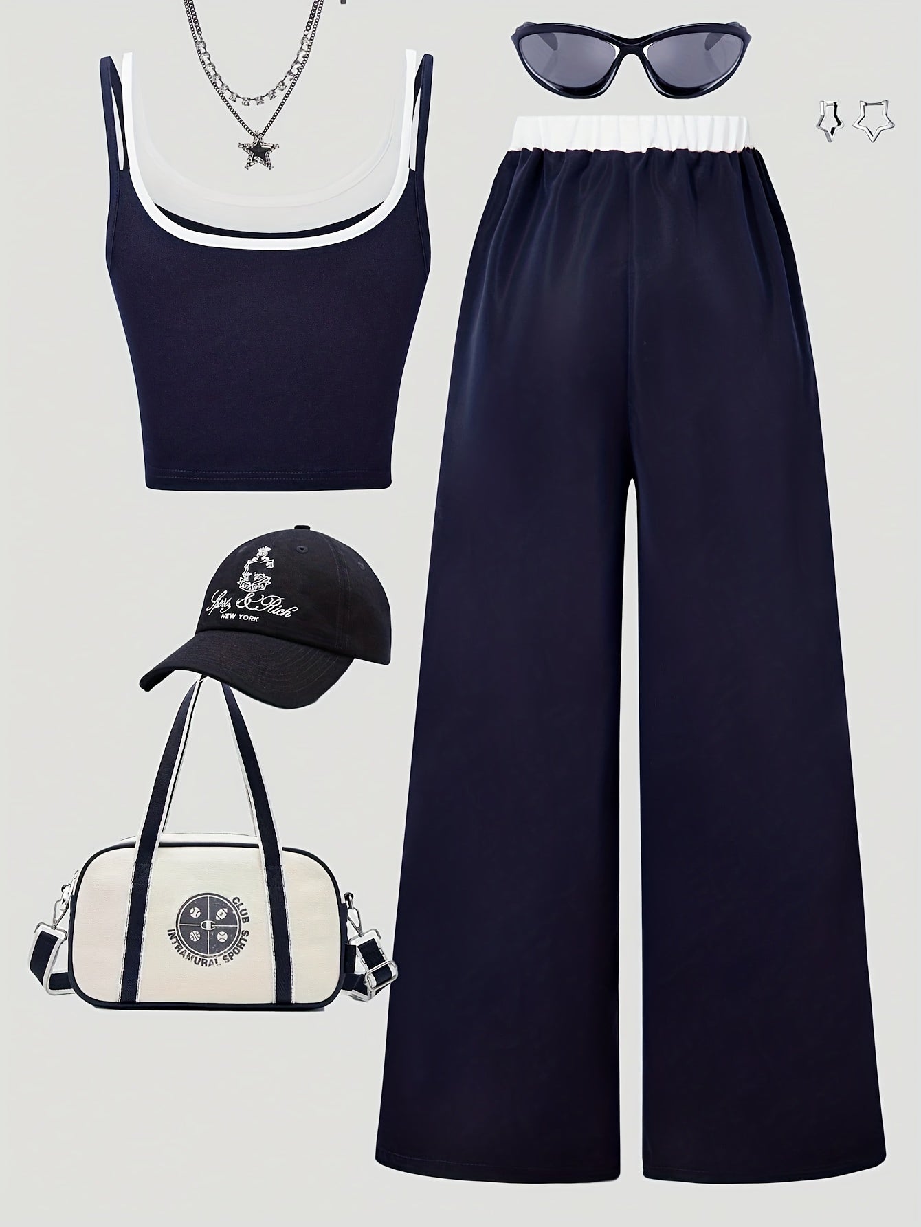 Directional Women'S Stylish Casual Tank Top And Pants Set (Includes Solely The Tank Top And Pants)